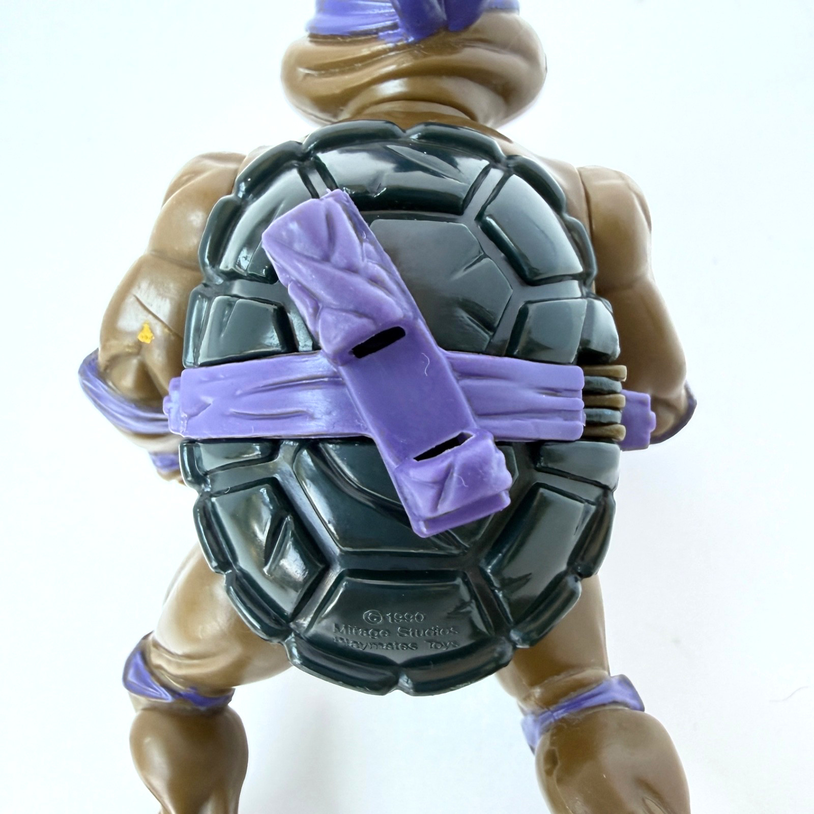 1990 TMNT Donatello w/Storage Shell includes card back and accessories preowned