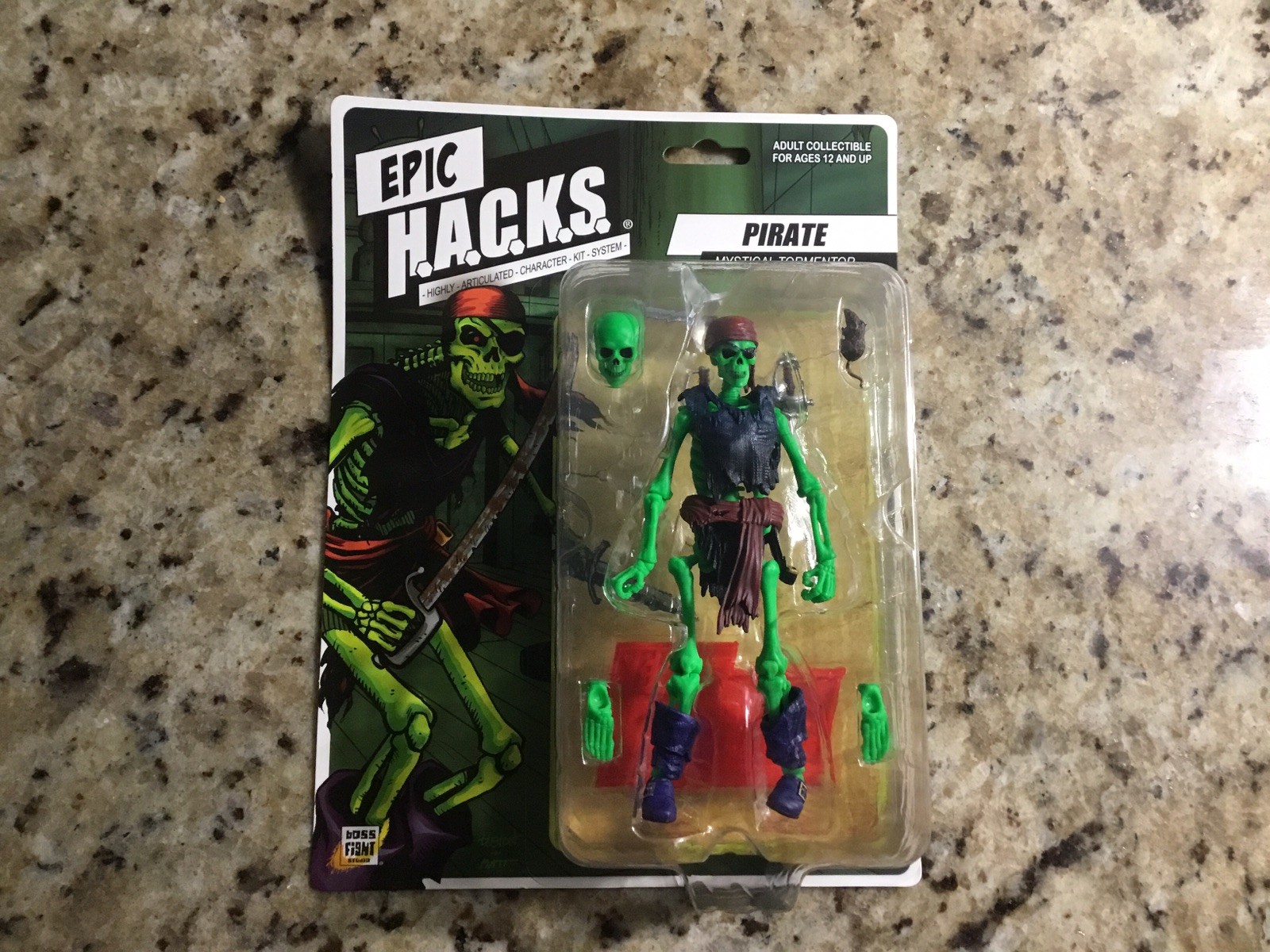 Boss Fight Studio Epic Hacks PIRATE Mystical Tormentor 6&Prime; Figure Skeleton