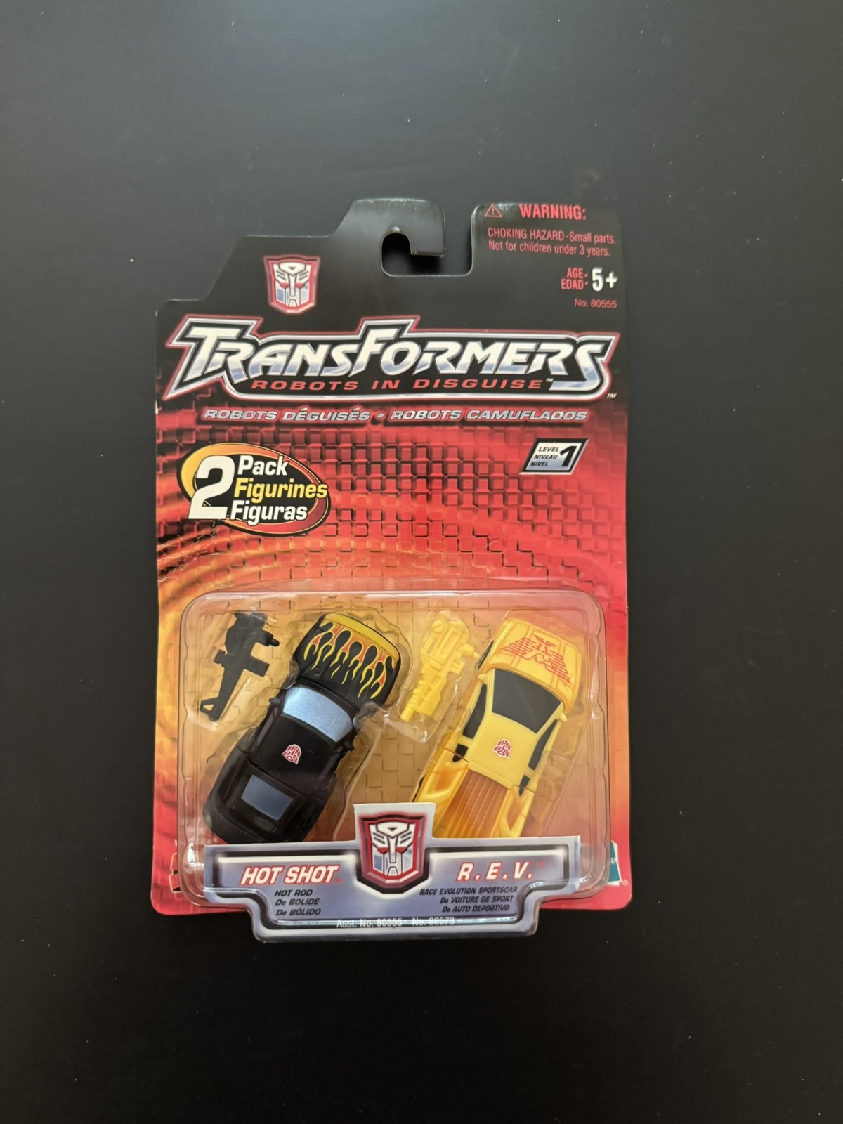 Transformers Robots in Disguise (RID) Hot Shot and R.E.V. – new, unopened!