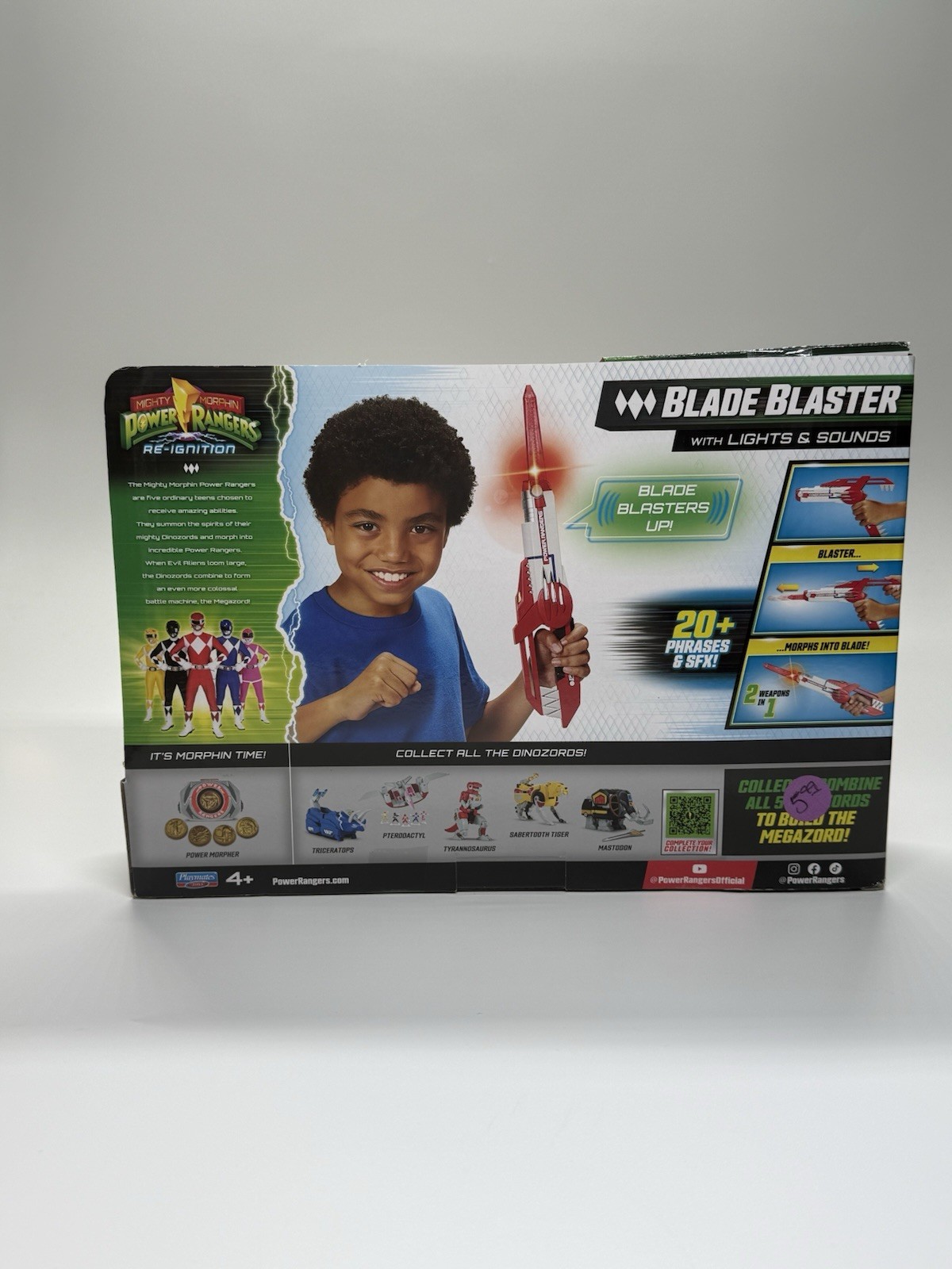 Power Rangers Mighty Morphin Re-Ignition Blade Blaster [Lights & Sounds] New