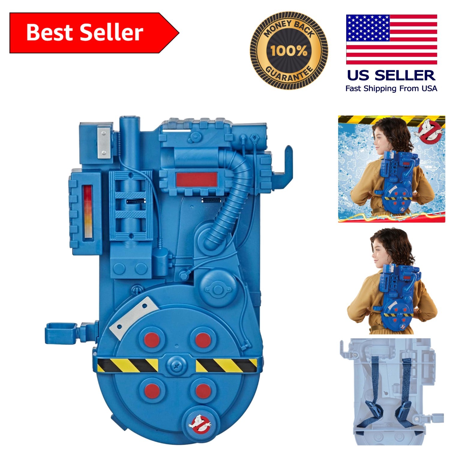 Battery-Powered Proton Pack Roleplay Gear for Kids – Join the Ghostbusting Fun!