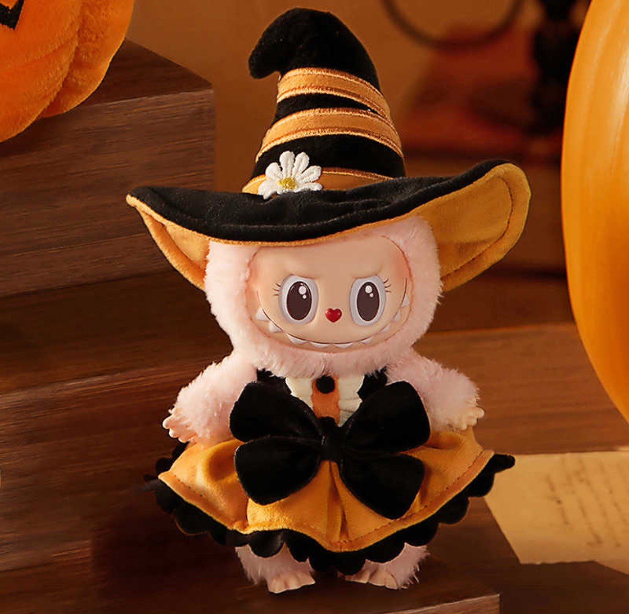 Authentic Mokoko Halloween Pumpkin Vinyl Plush