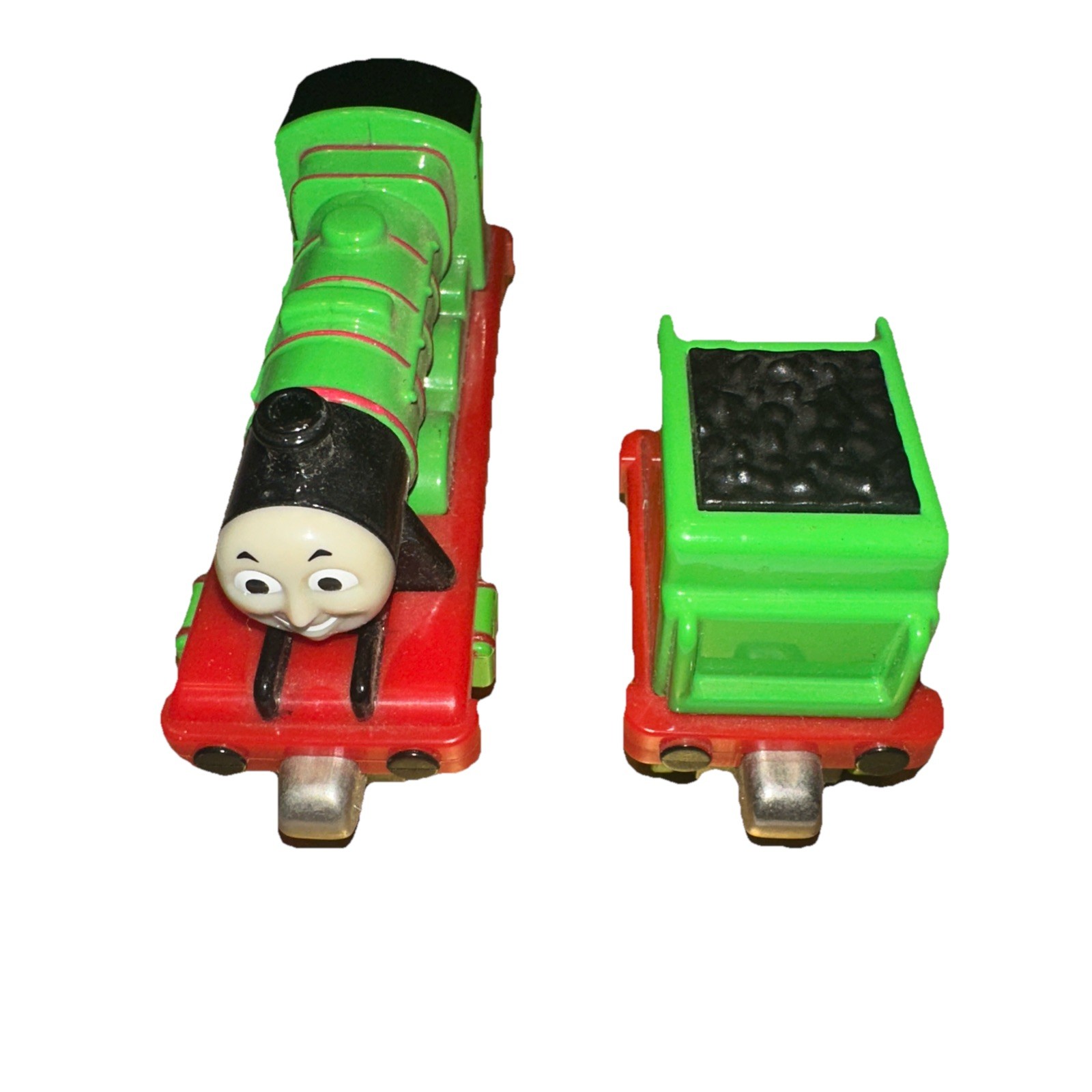 Thomas The Train Engine Henry AND TENDER Green # 3 Die Cast Metal 2002