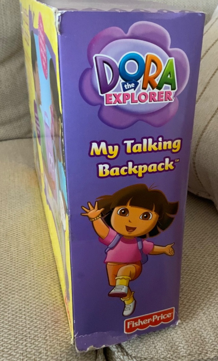 2010 Dora The Explorer My Talking Backpack Fisher Price Nick Jr. New Sealed!!