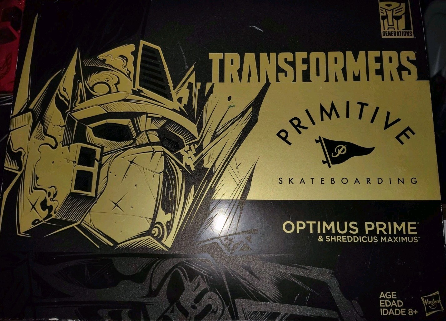 2017 SDCC Transformers Primitive Skateboarding OPTIMUS PRIME/Shreddicus Maximus