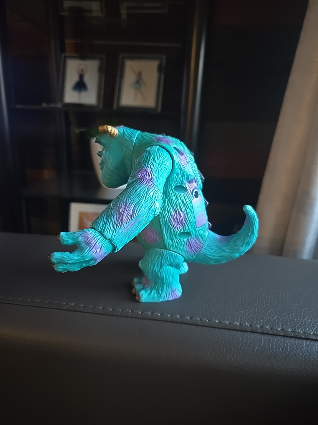Monsters Inc. 2001 Hasbro Talking Sully Toy Disney Pixar Action Figure Works (S)