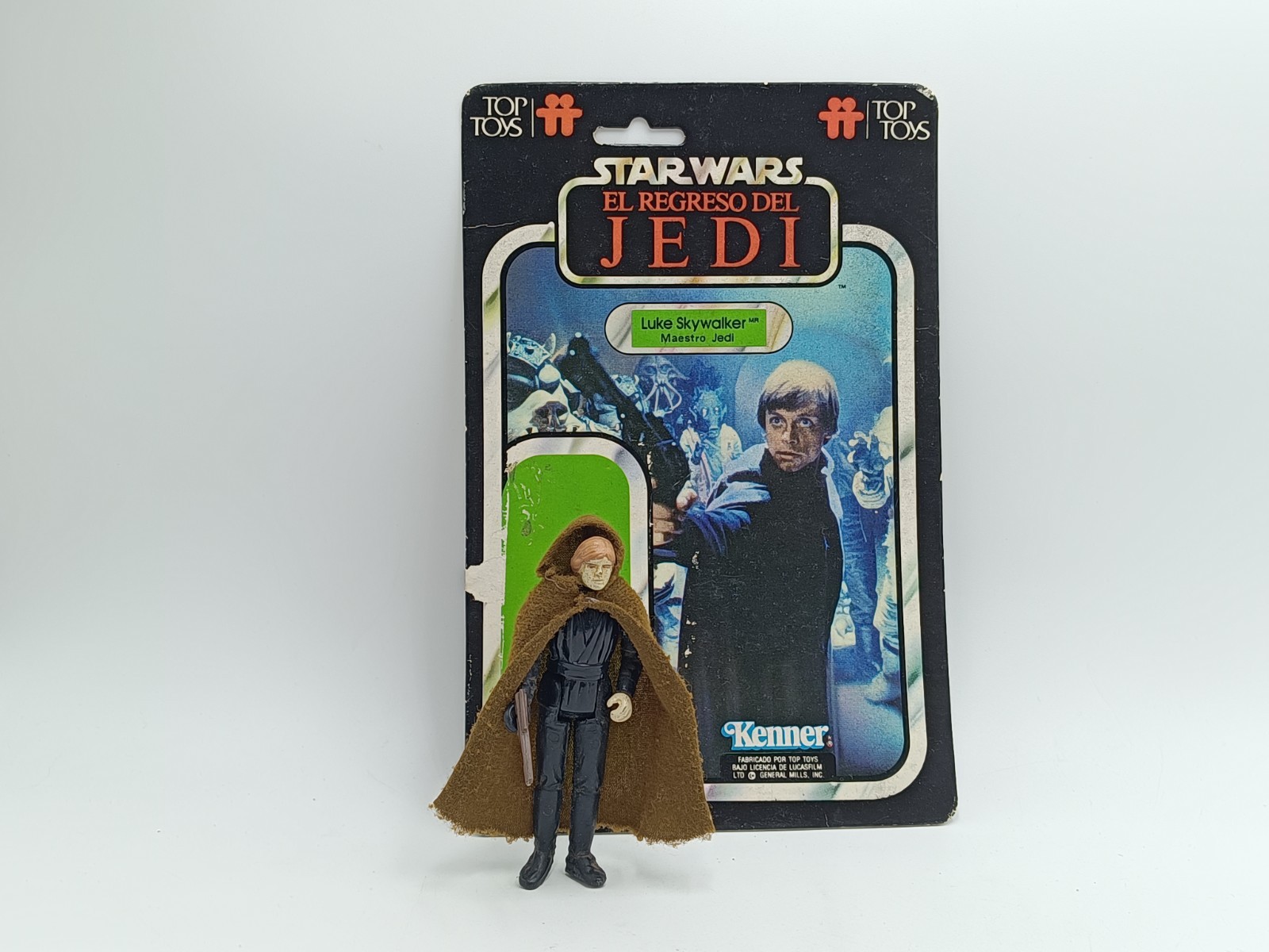 Luke Skywalker Star Wars Top Toys Argentine Vintage 80 With Cardboard Not Kenner