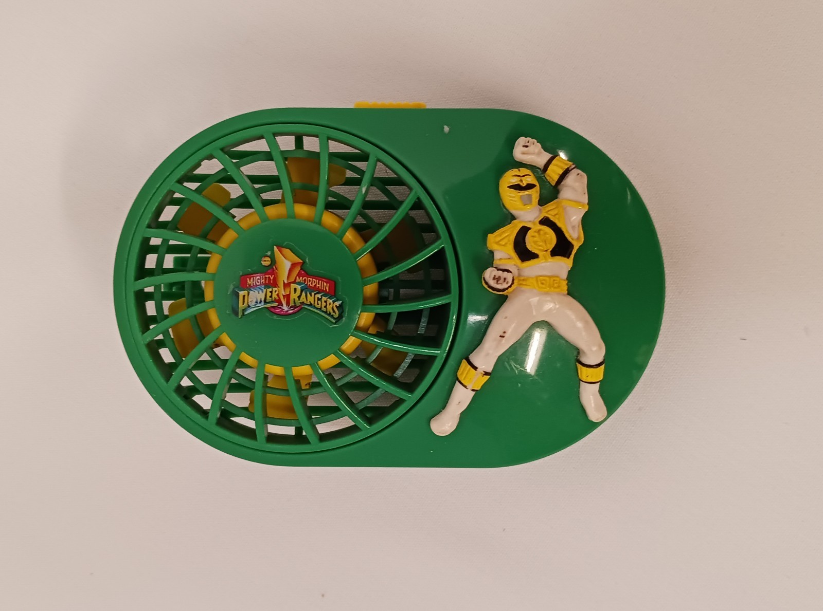 Mighty Morphin Power Ranger White Ranger Mini Fun Fan 1995 Vintage