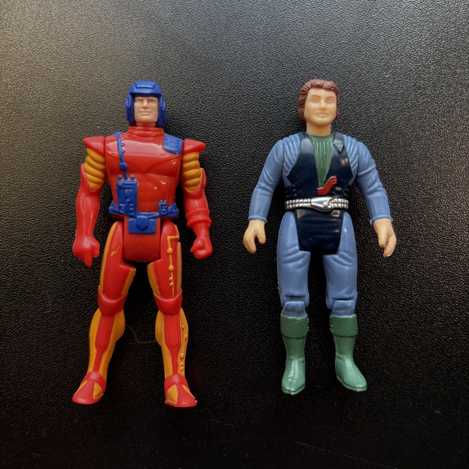 KENNER VTG 1987 SKY COMMANDERS OUTRIDER REX KLING 3&Prime; ACTION FIGURE W Dino Rider