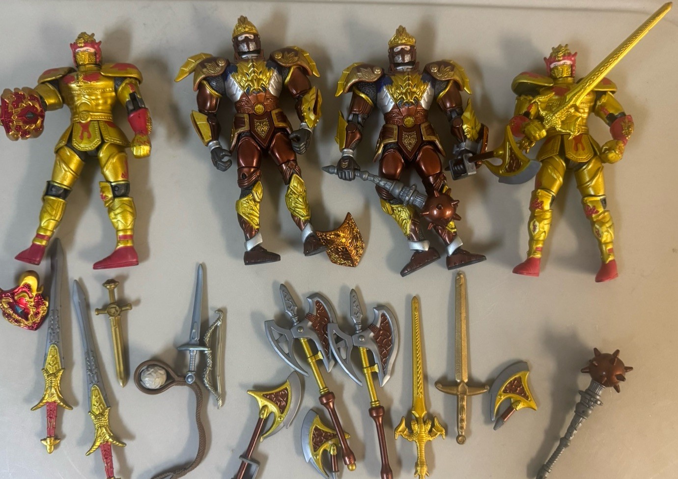 Mystic Knights of Tir Na Nog Action Figure & Weapon , Accessories Lot Vintage