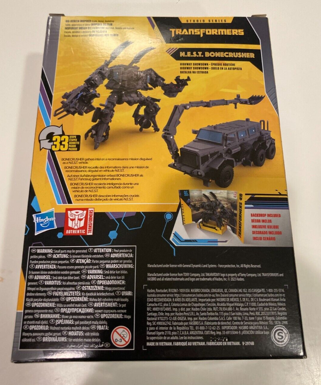 HASBRO TRANSFORMERS BUZZWORTHY BUMBLEBEE NEST BONECRUSHER FIGURE MISB