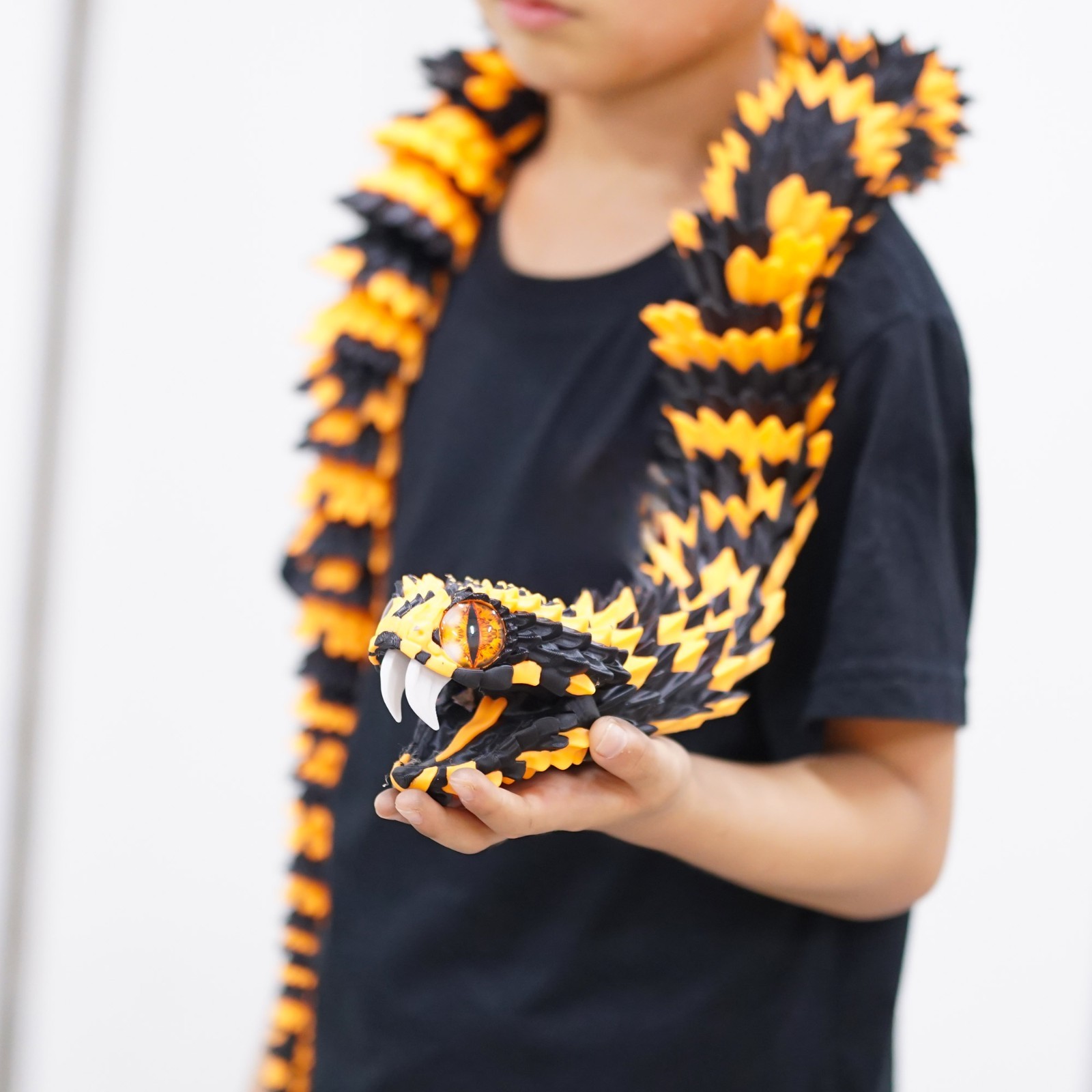 47.5inch 3D Printed Snake Model,Articulated Animals figure,Toys Home Decor