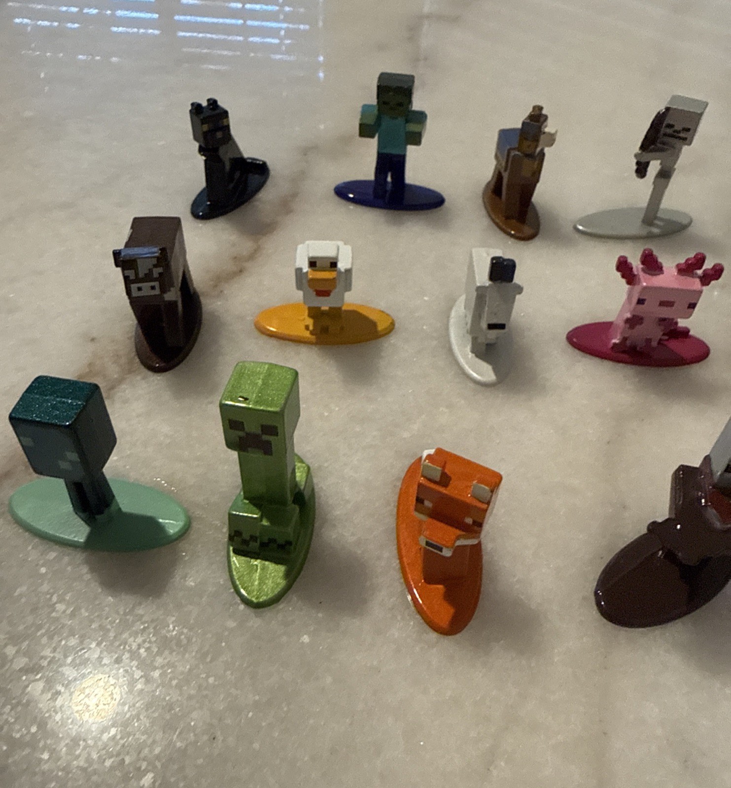 Jada Minecraft Mini Metal 18 Figurines Diecast Used