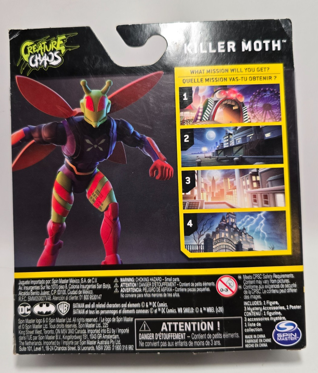 DC Spin Master The Capped Crusader Killer Moth Action Figure 1st Edition