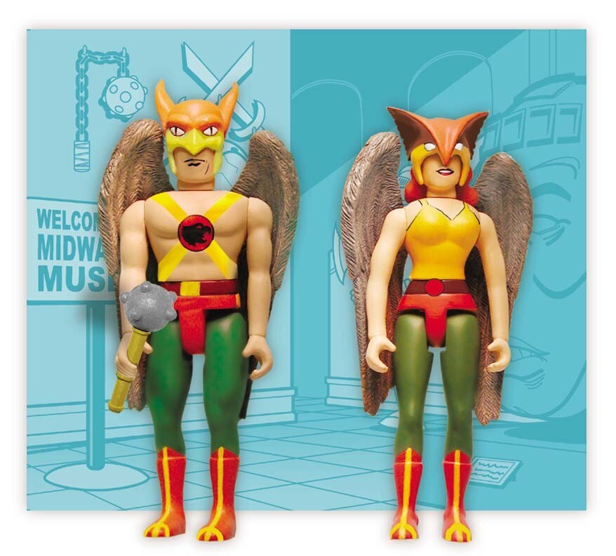 DC Direct Hawkman & Hawkgirl Pocket Super Heroes 3 3/4&Prime; Figures MINT-NEW