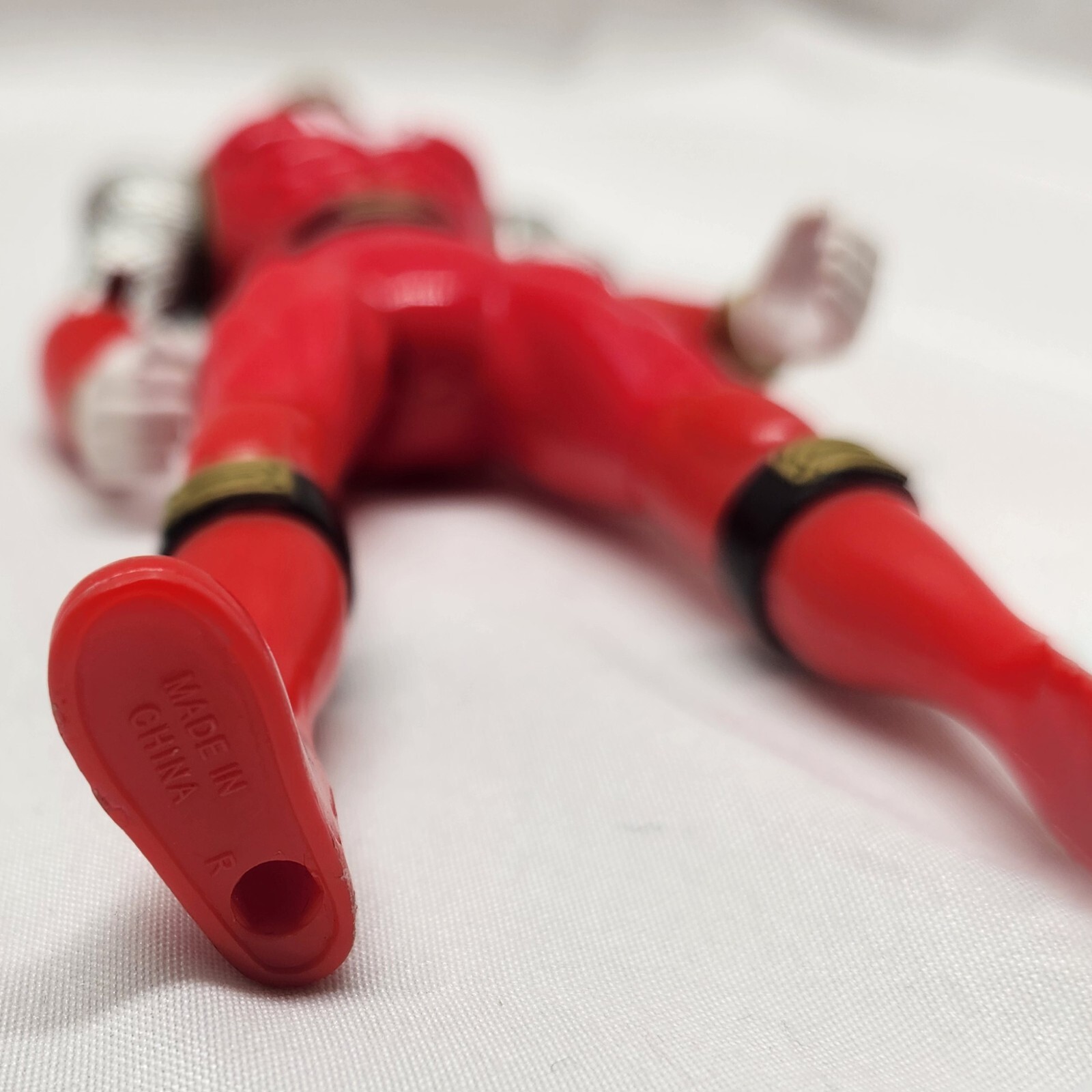2003 Red & Yellow Ninja Storm Power Ranger Action Figures Only – Bandai Working