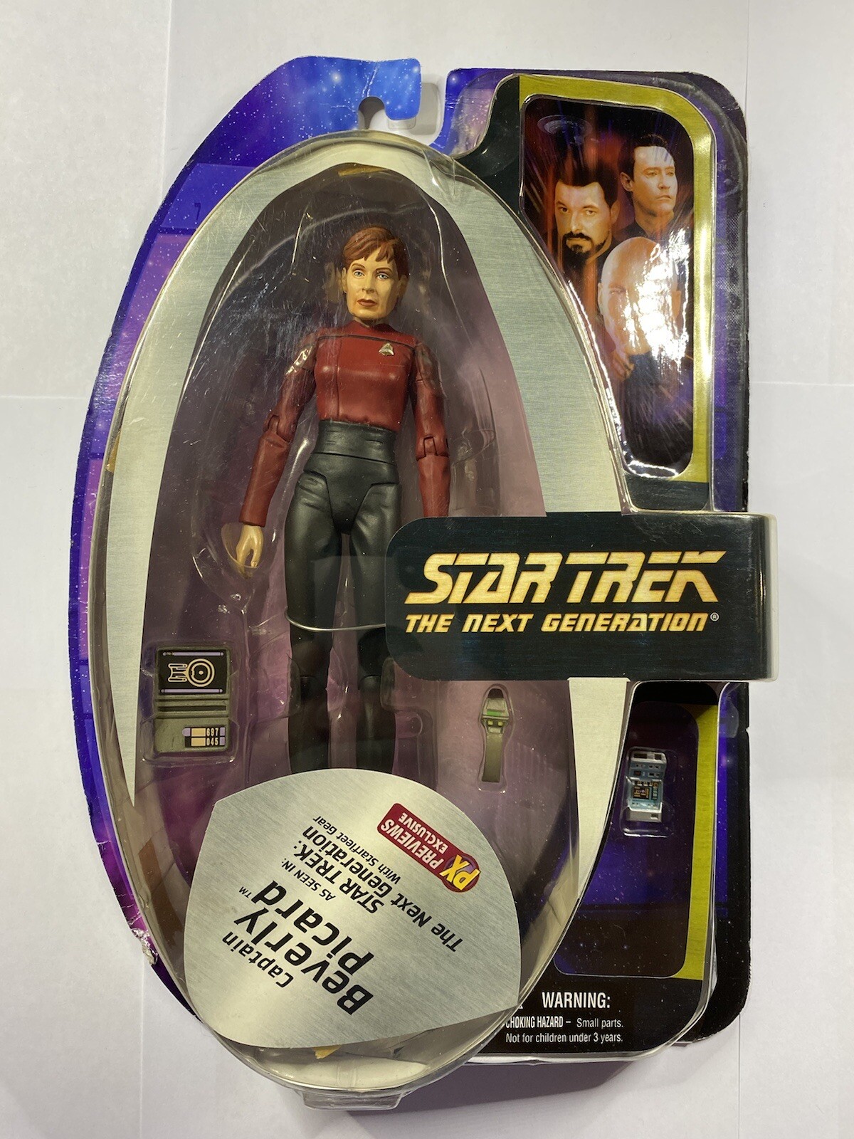 ART ASYLUM STAR TREK NEXT GENERATION TNG CAPTAIN BEVERLY PICARD NOT SEALED