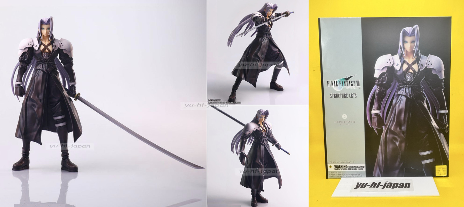 Square Enix Final Fantasy VII STRUCTURE ARTS Sephiroth Figure Model Kit New