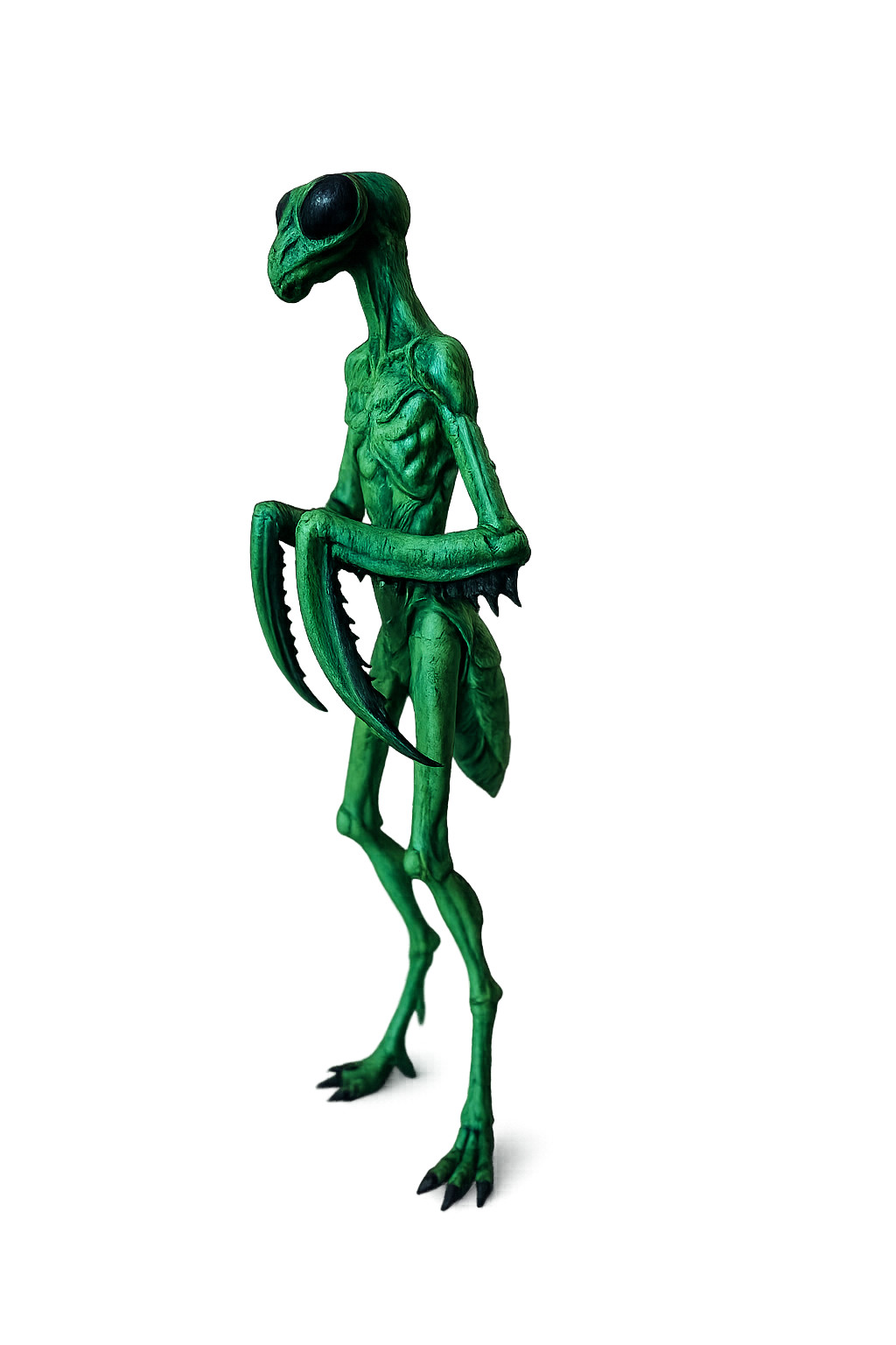 Insectoid Alien Mantis Figurine 18cm Hand Painted UFO Sci-Fi Collectible