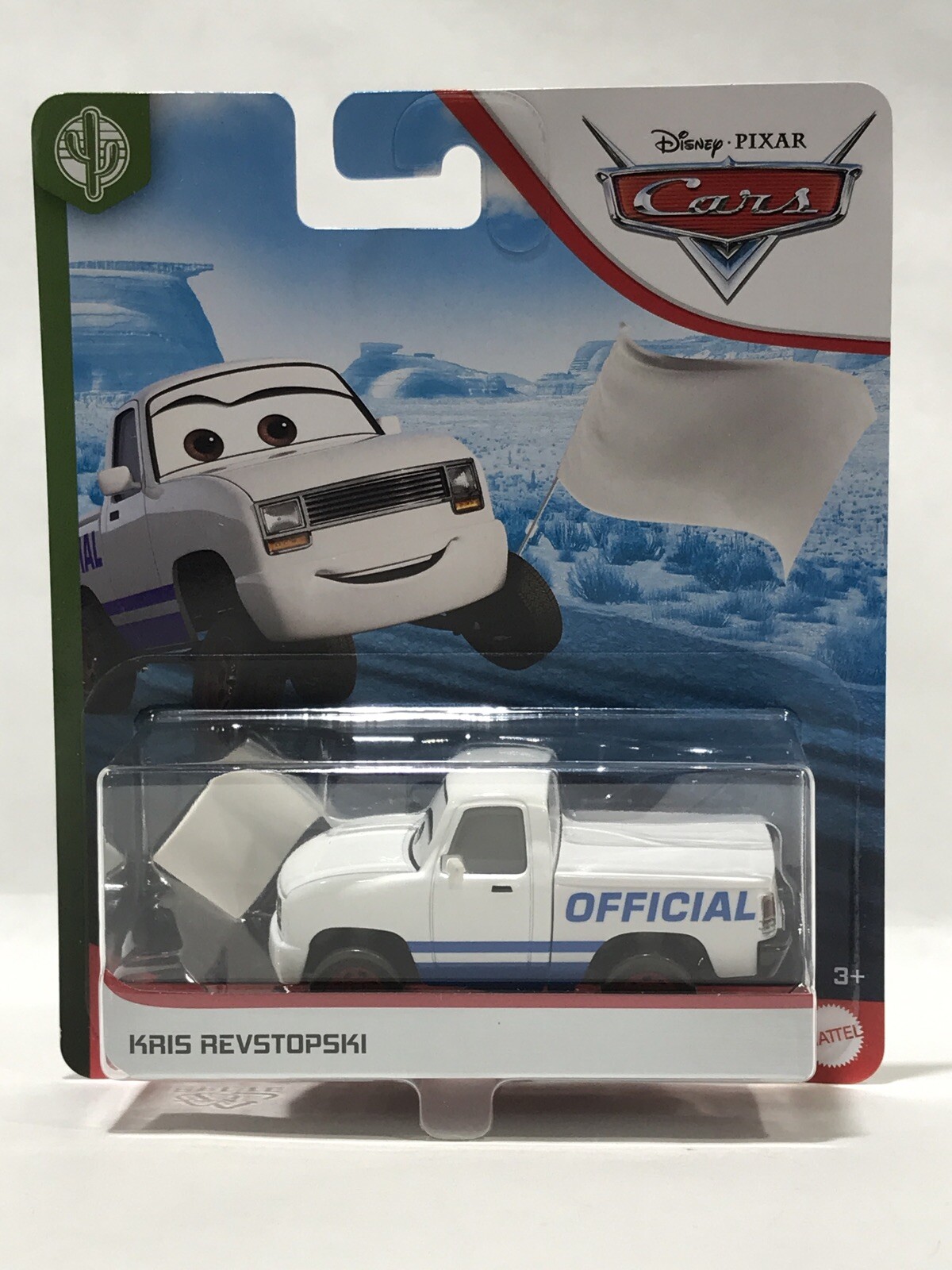 Disney Pixar Cars KRIS REVSTOPSKI Copper Canyon Speedway White Flag