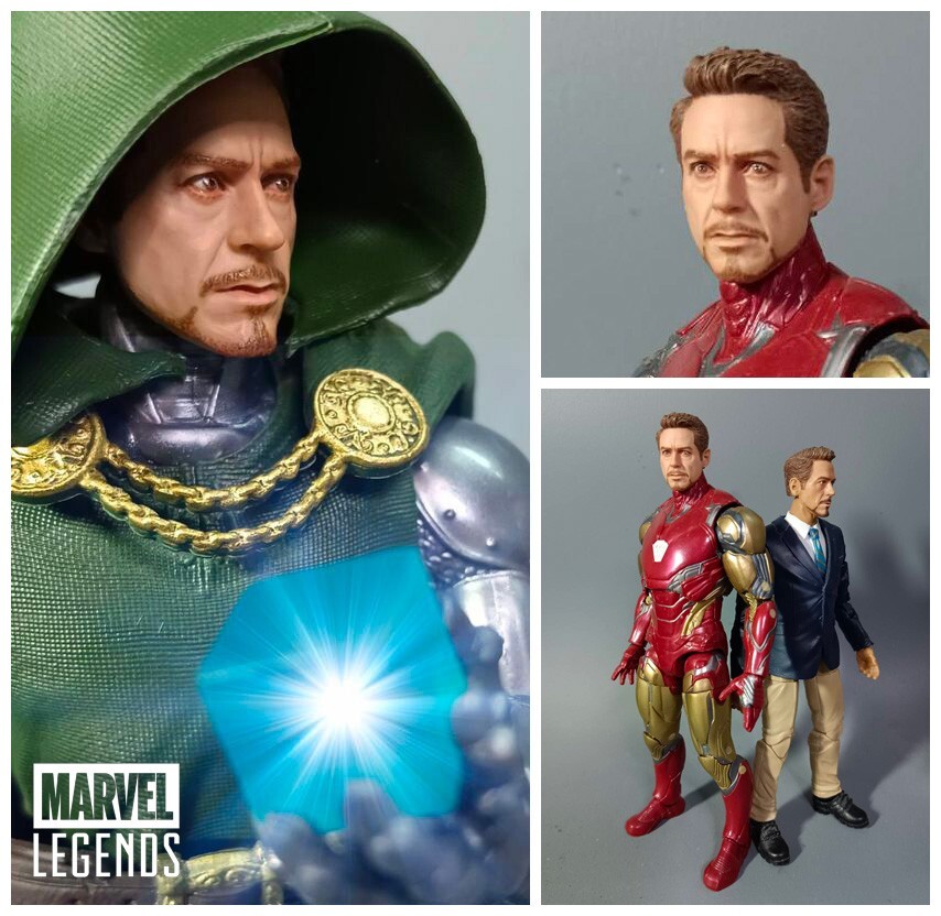 Robert downey jr tony stark 1/12 head sculpt for Marvel legends valaverse Gijoe