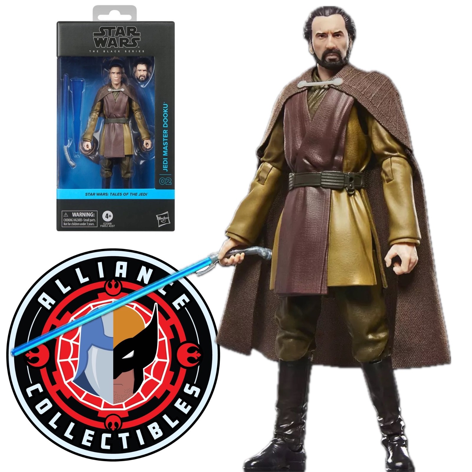2026 Star Wars Black Visions 02 JEDI MASTER DOOKU 6&Prime; Scale Hasbro Action Figure