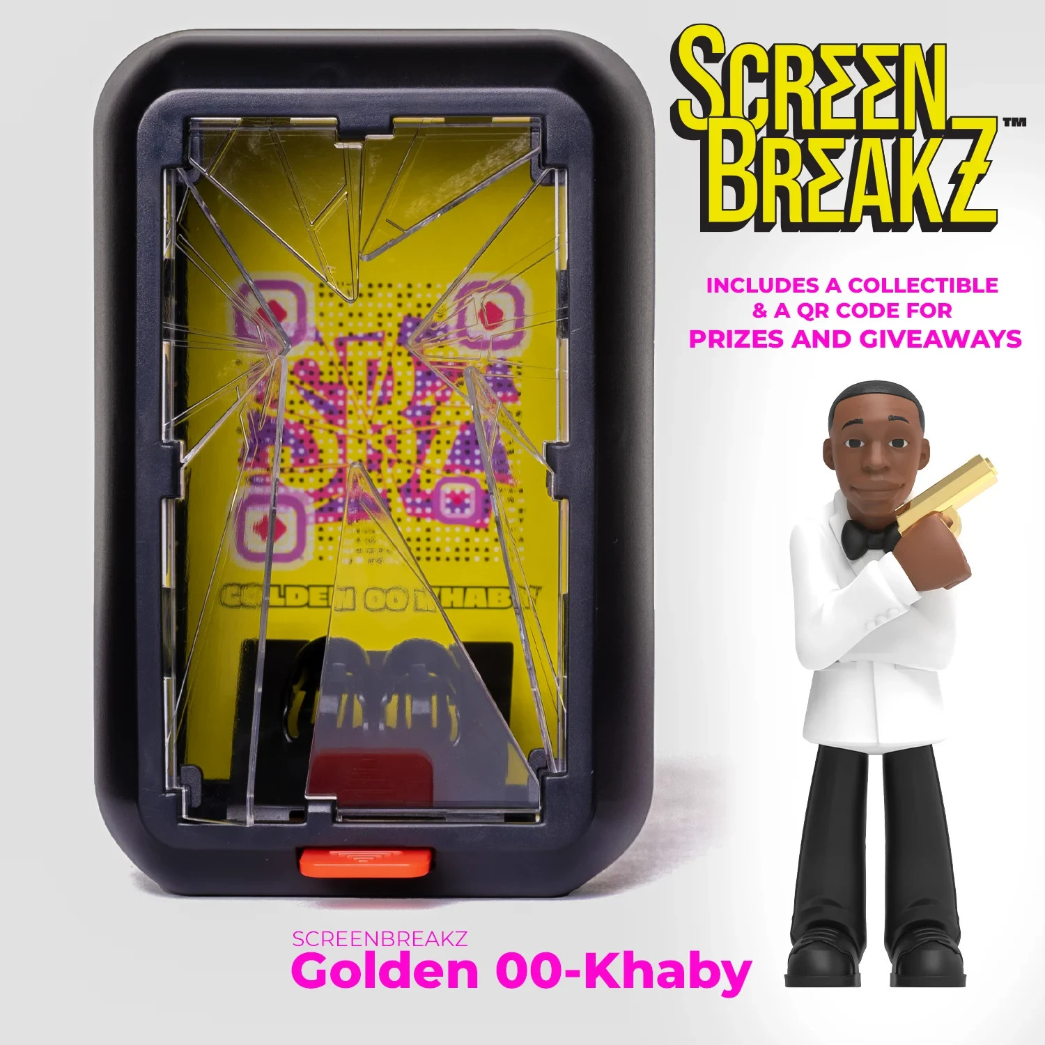 ScreenBreakZ Khaby Lame Collectible Figures, Golden 00 Khaby, Rare Edition