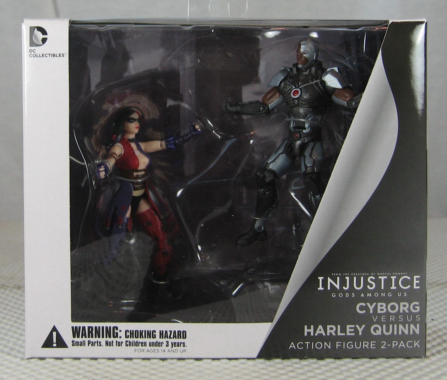 Cyborg vs Harley Quinn Figure Set Injustice Gods Among Us NEW SEALED
