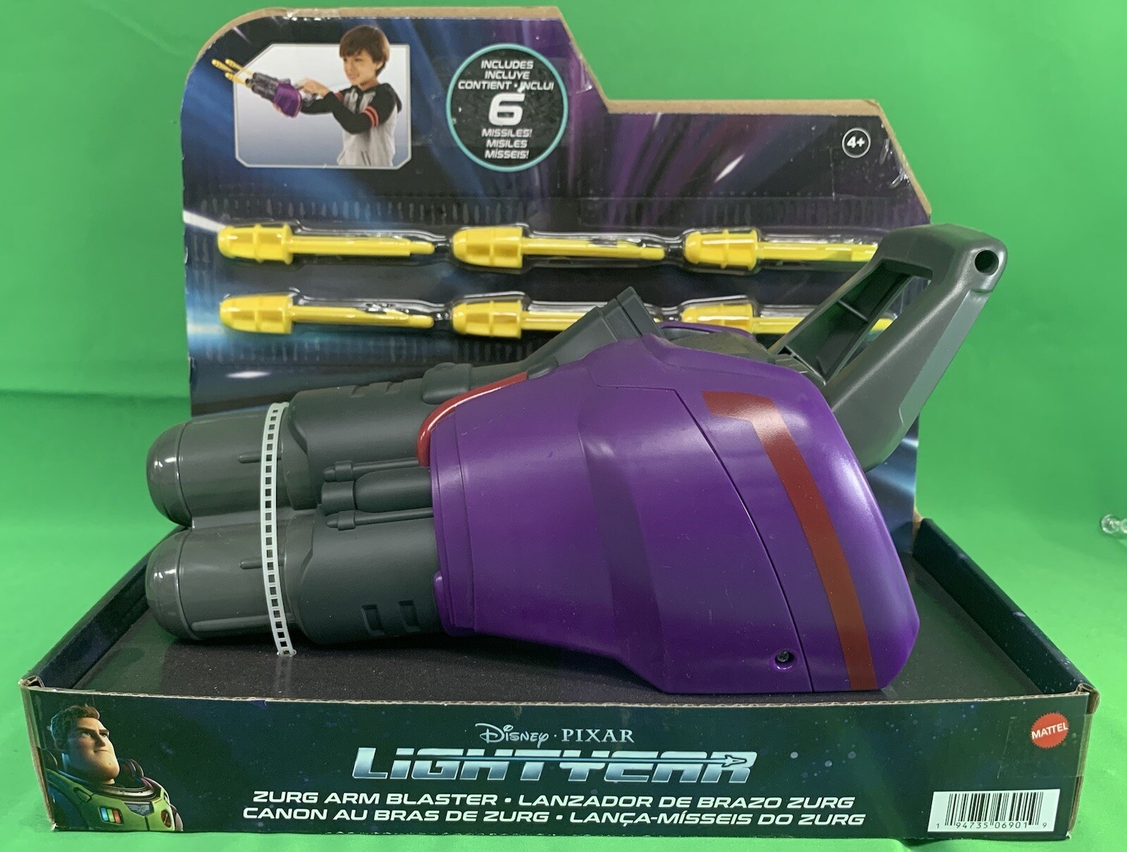 Disney Pixar Lightyear Zurg Blaster Role Play Toy, Movie-Inspired Purple Triple
