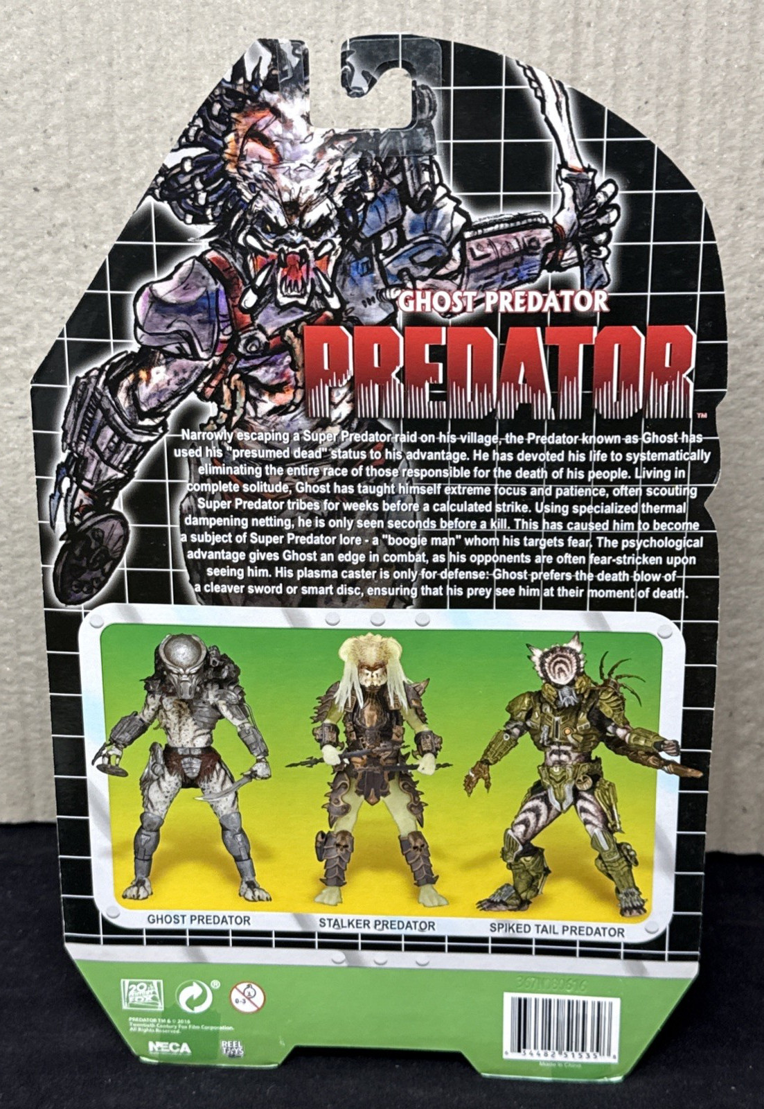 NECA Predators Ghost Predator Series 16 Ultimate Alien Hunter Authentic New 2016