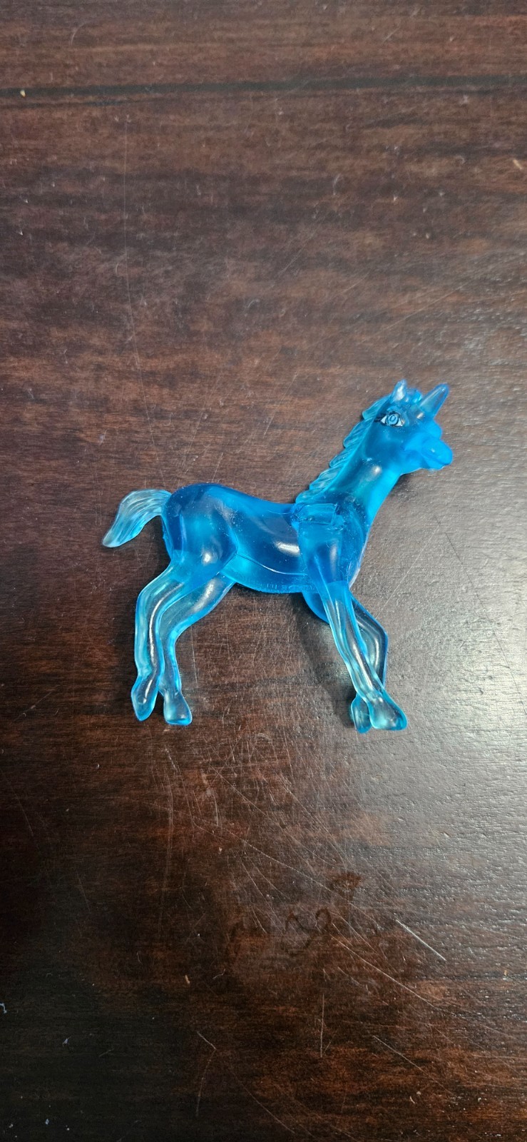 Vintage Blue Pegasus FIgure Toy Translucent Flying Horse Jaru
