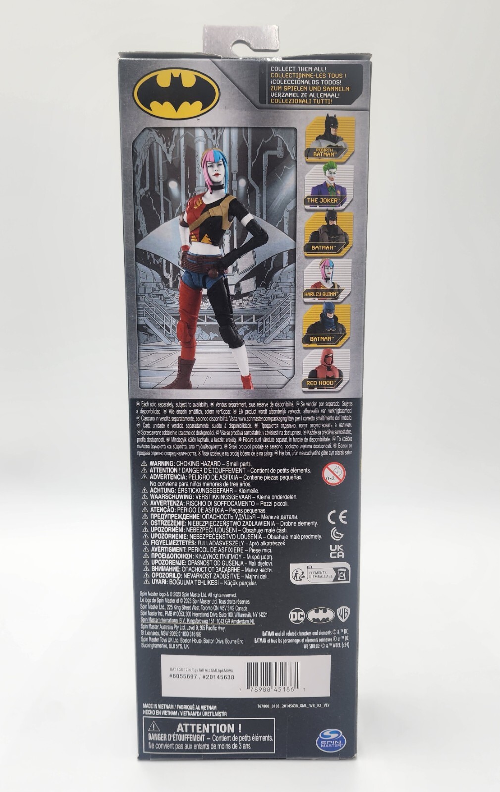 New Damaged Box DC Spin Master Batman Harley Quinn Action Figure 12&Prime;