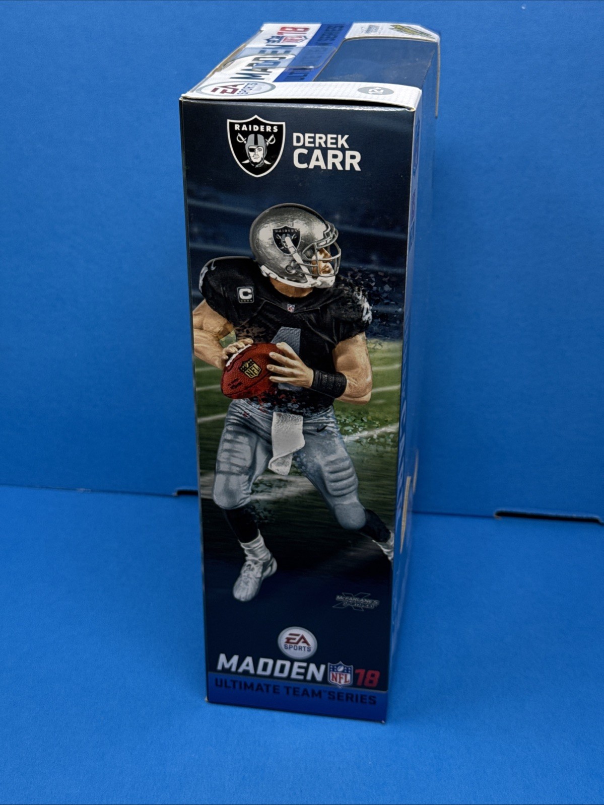 McFarlane NFL Madden 18 Series 2 Derek Carr Oakland Raiders Black Jersey NEW