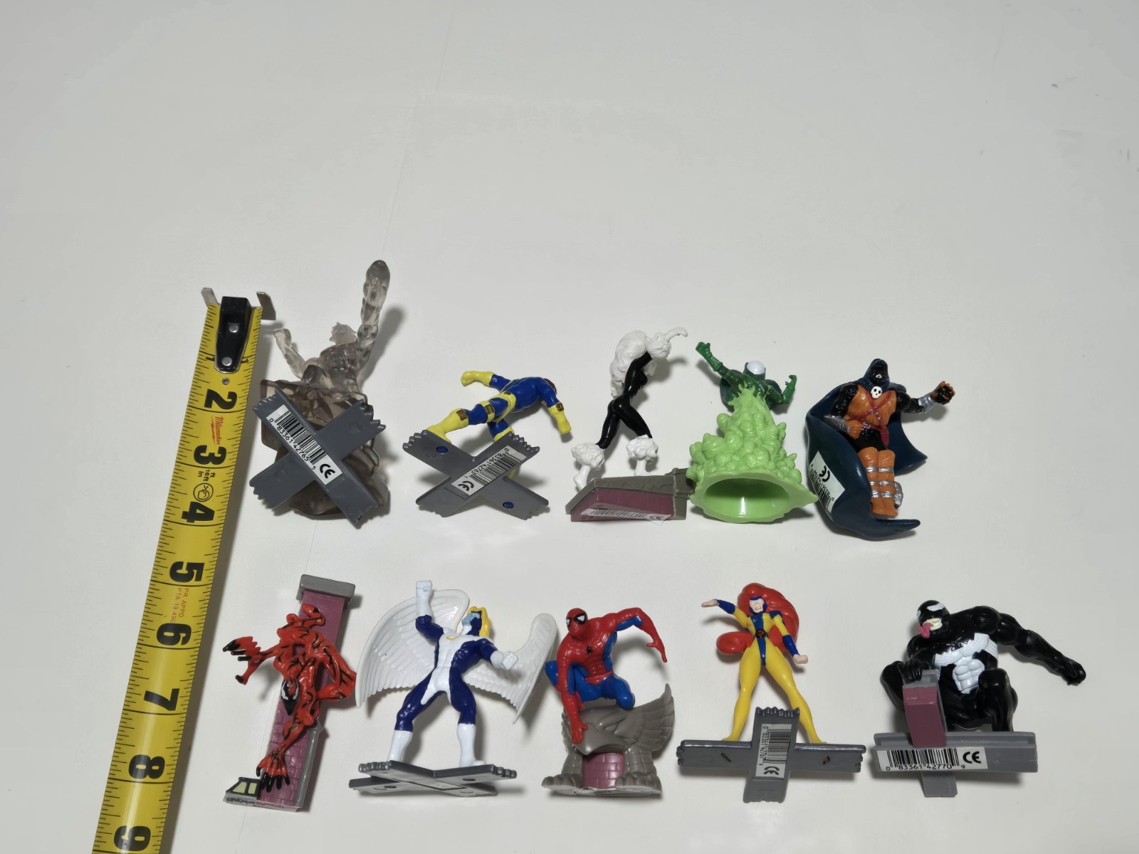 Vtg 1990&rsquo;s Marvel Applause Comic Book Heroes / Villains Cake Toppers Lot of 10
