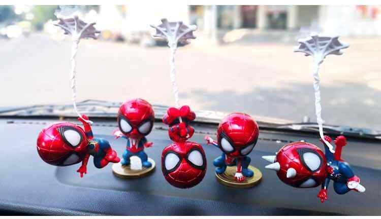 5pcs/set Cute Spiderman MIni Figure Marvel Model Doll Figure Gift