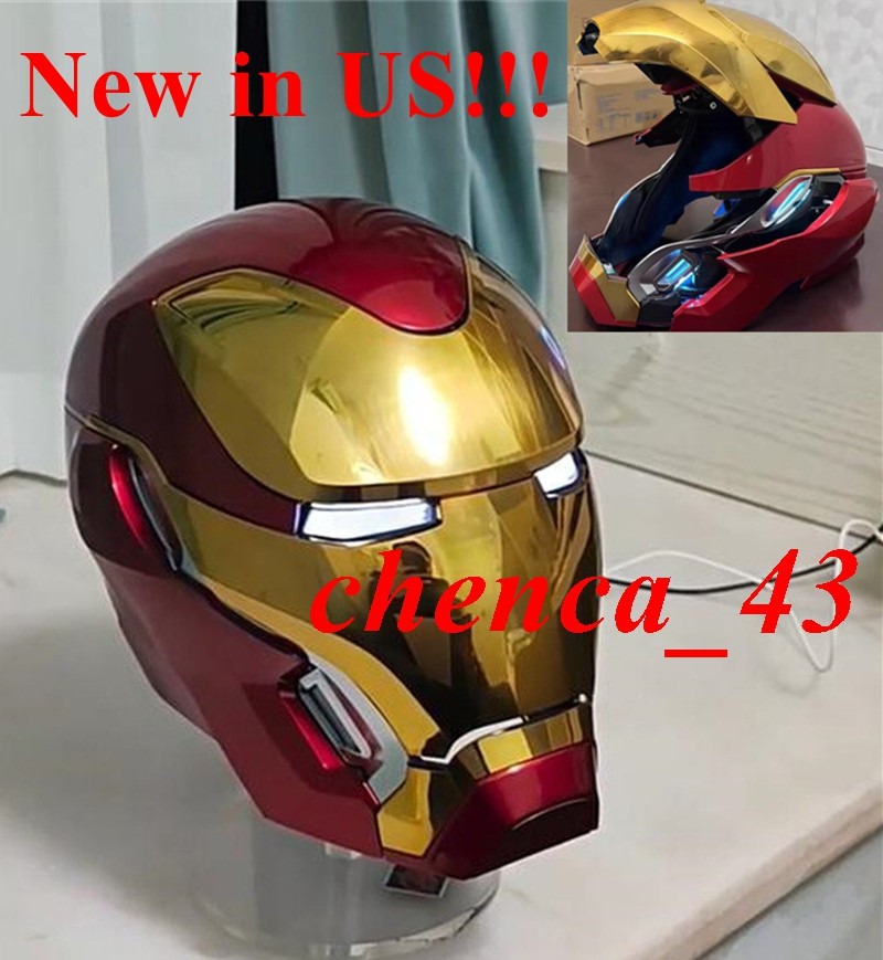 US Ship!!! Iron Man Mk50 Friday Helmet 1/1 Wearable Full Head Mask Voice Control