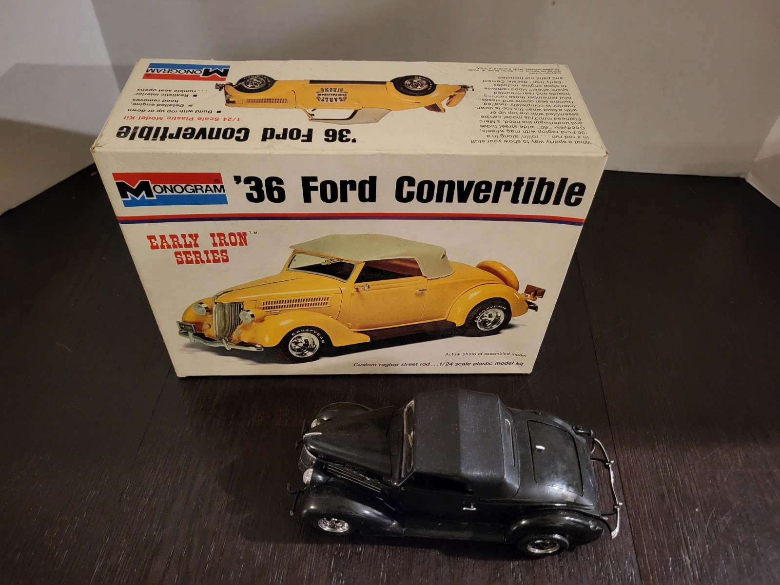 36 Ford Convertible 1/24 MONOGRAM Model Kit FULL Built 7570