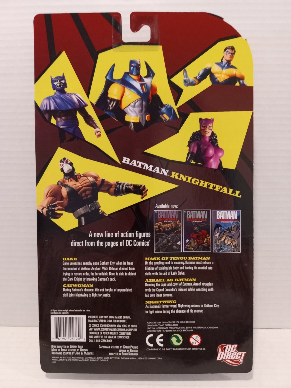 DC DIRECT NIGHTWING ACTION FIGURE – BATMAN KNIGHTFALL SERIES 1 – MINT NEW SEALED
