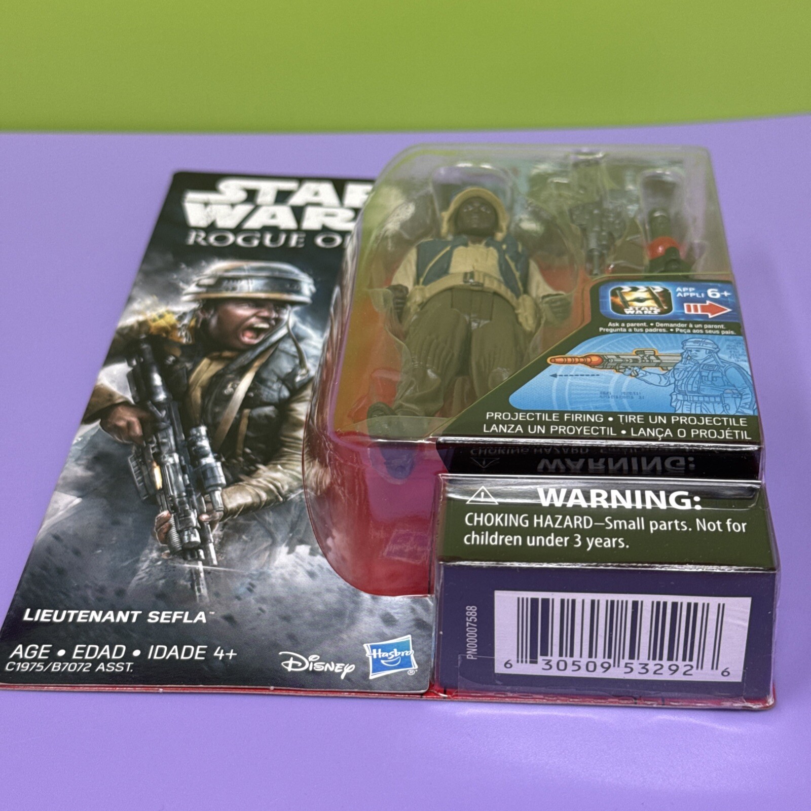 Star Wars Rogue One Lieutenant Sefla Figure 2016 Selfa Selfla Rebel Trooper 3.75
