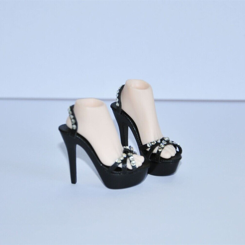 1Pairs 1:6 Scale High Heels Shoes Model Toy for 12&Prime; Female Action Figure Body