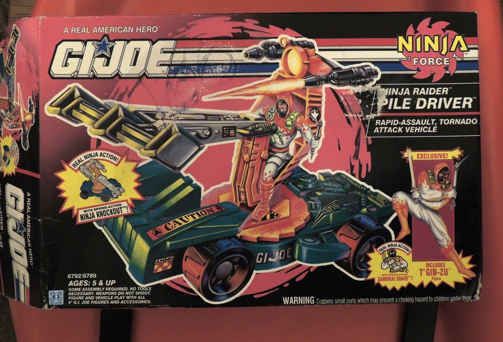 G I Joe 3 3/4 in. Ninja Raider Pile Driver with T&rsquo;Gin-zu