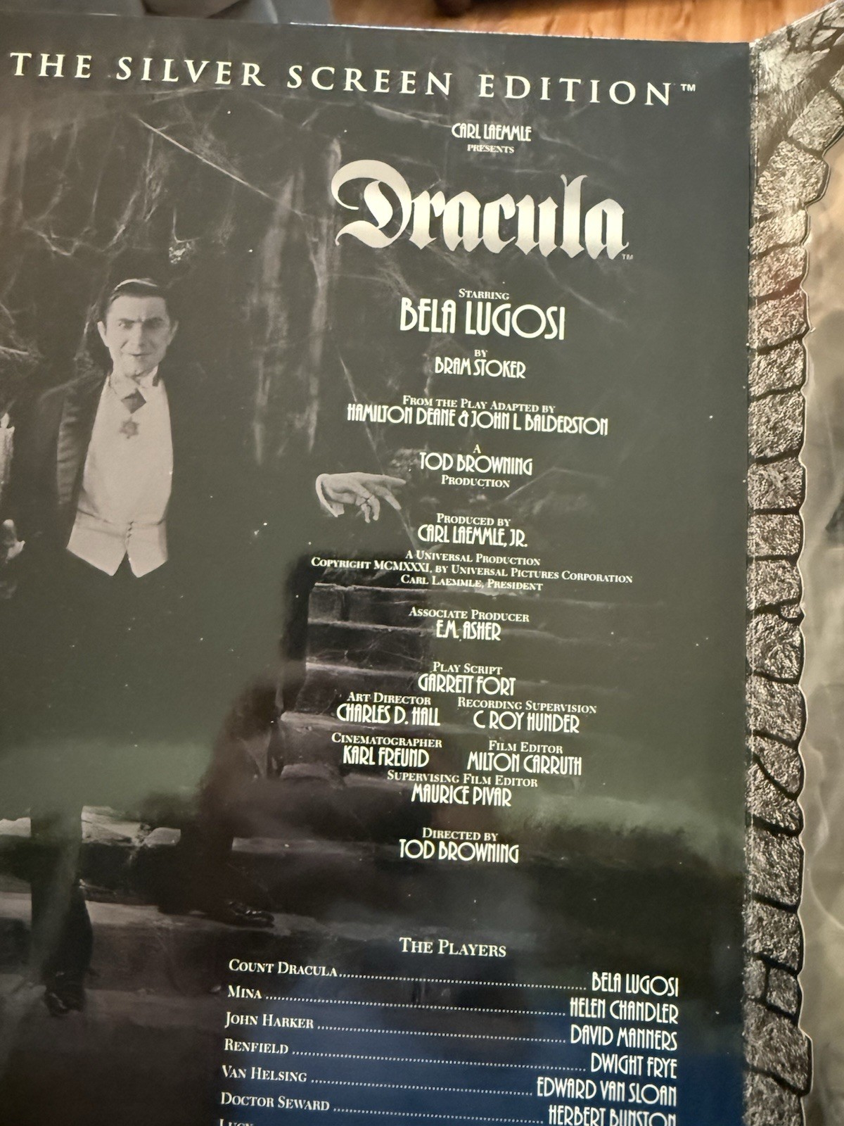 Dracula Silver Screen Edition 12&Prime; Figure Bela Lugosi Sideshow Universal Monsters