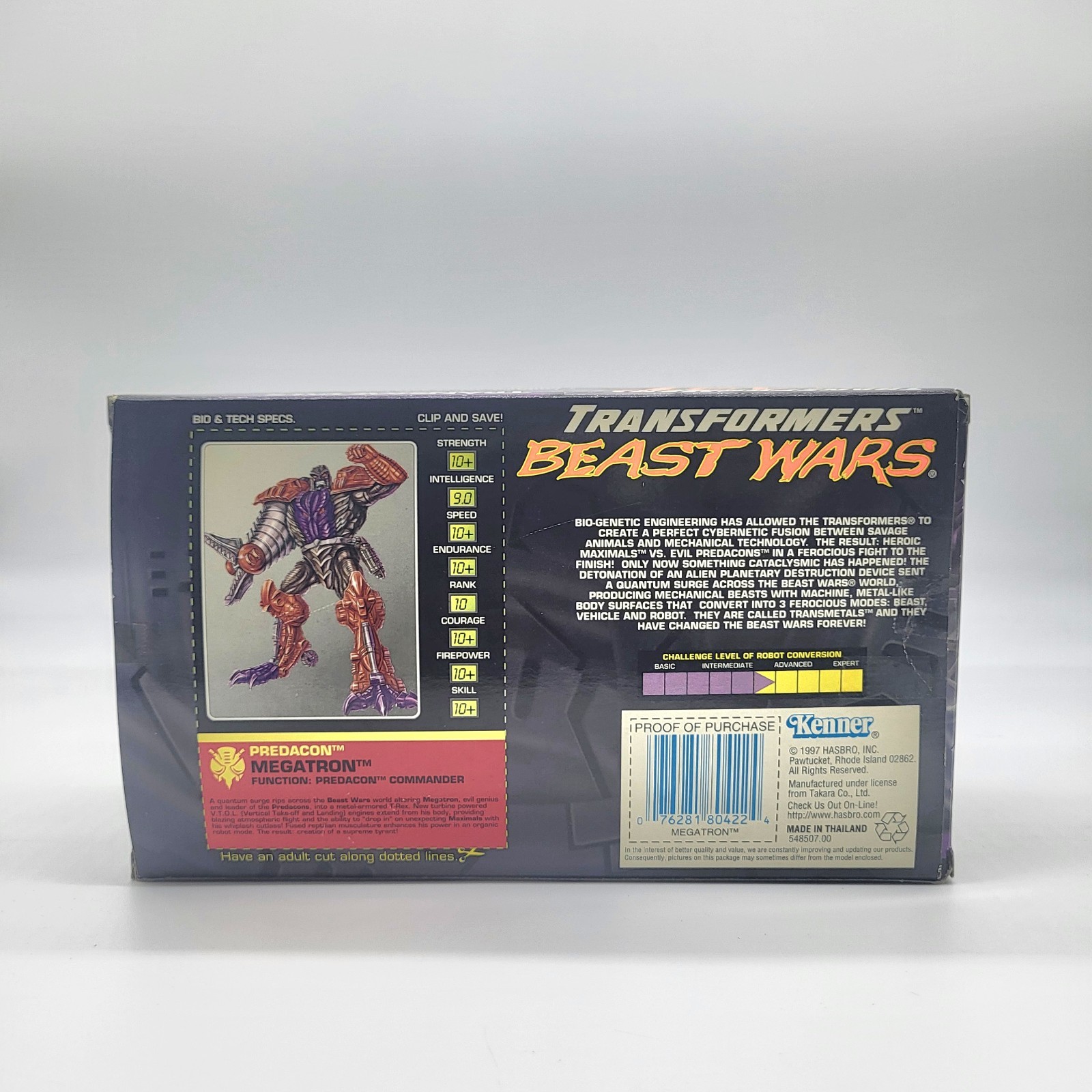 Transformers Beast Wars Transmetal Megatron 1997 Hasbro CIB Complete Box