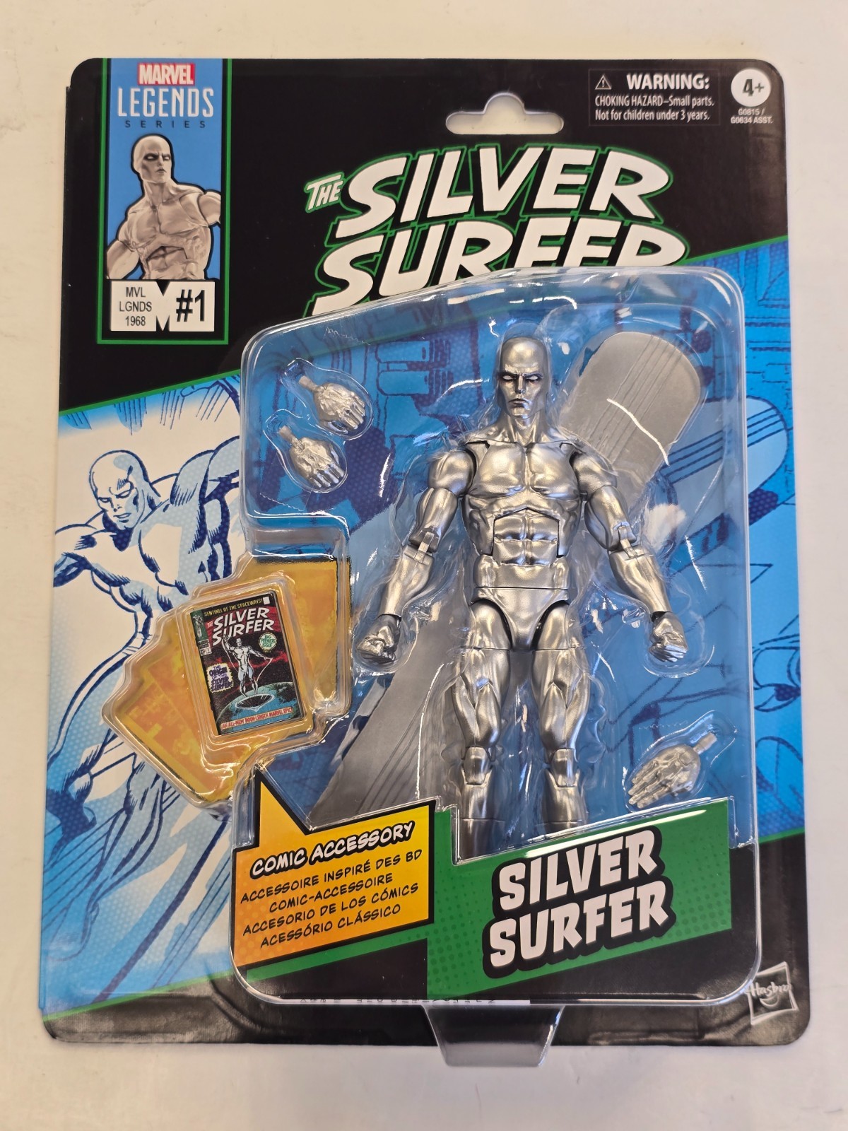 Marvel Legends Comic 6 » SILVER SURFER #1 Figure Fantastic Four Hasbro New