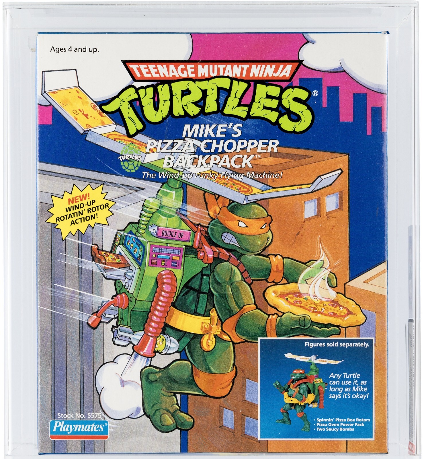 * Ninja Turtles MIKE&rsquo;S PIZZA CHOPPER TMNT – 1 of 2 in AFA 85 , None Higher! *