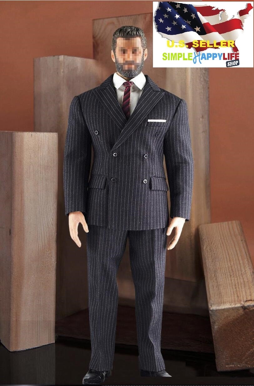 1/6 Men Dark Gray Classic suit Western-style / MUSCLE Body PHICEN M34 M35 ❶USA❶