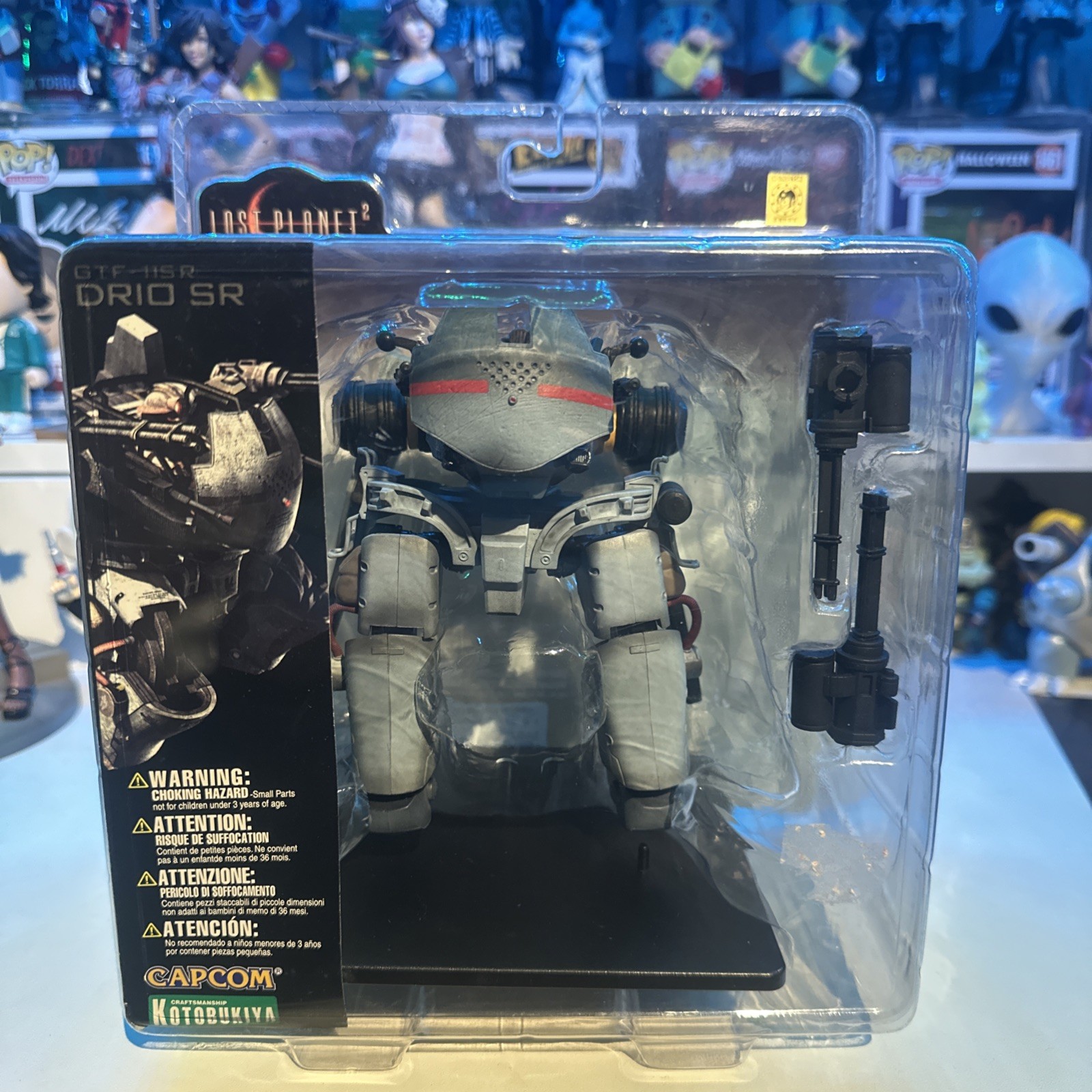 RARE Kotobukiya Capcom Lost Planet 2 GTF-11SR Drio SR Action Figure 2010 NEW