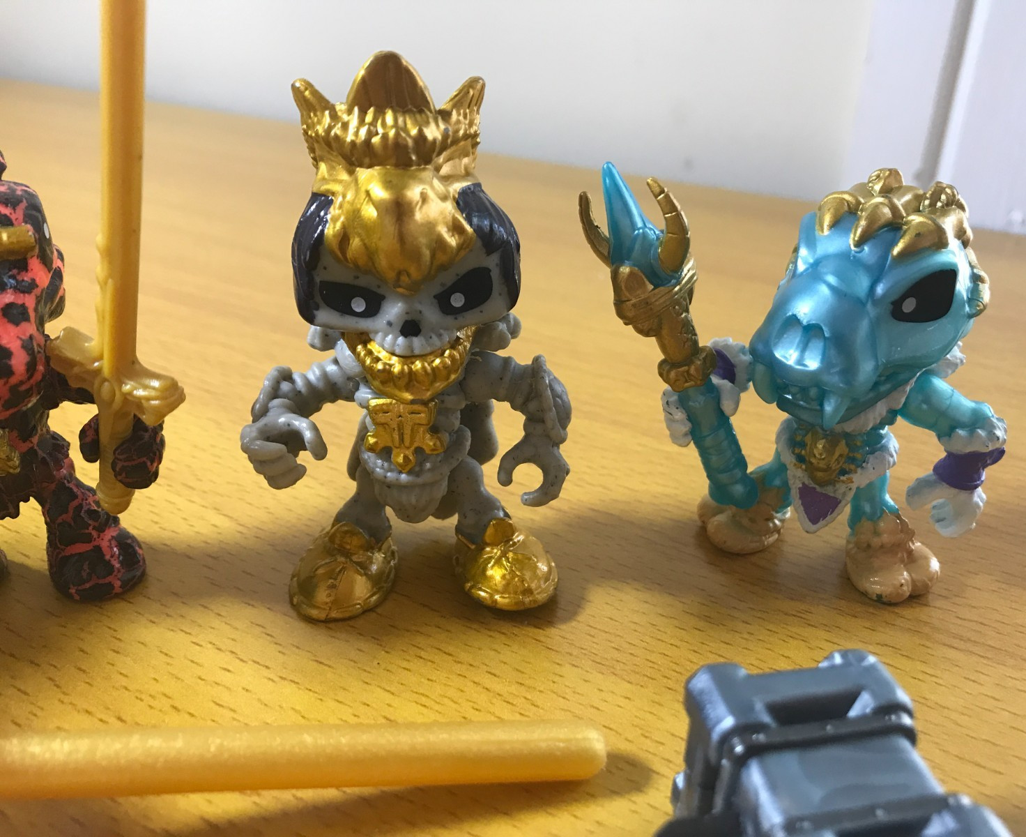 Treasure X Action Figures Lot of 4 with Weapons & Accessories