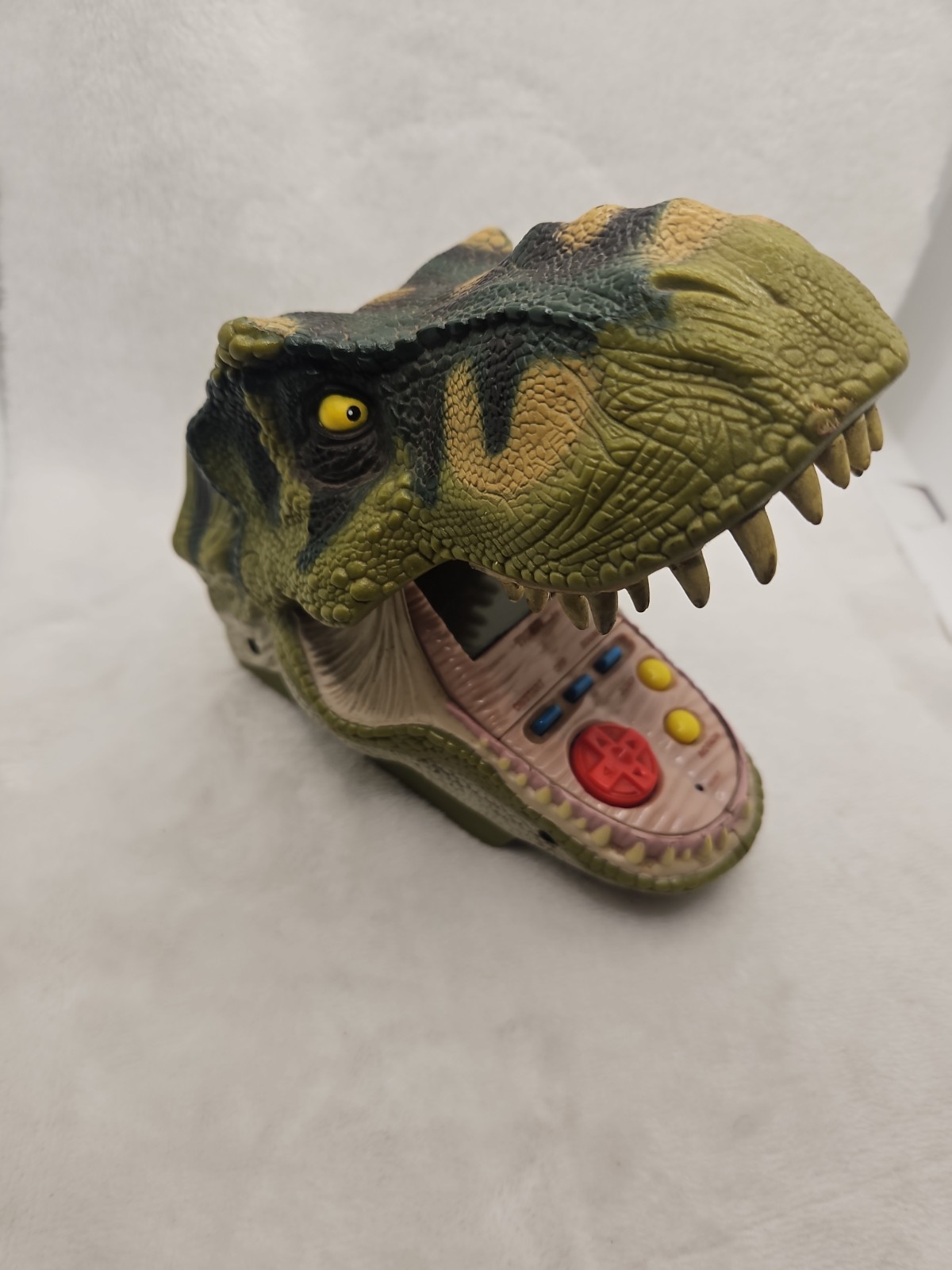 Jurassic Park III T Rex Jaw Chomping Handheld Game Tiger Electronics 2001 Tested