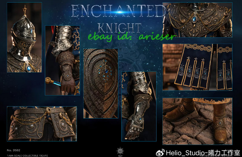Helio Studio Enchanted Knight Ds02 Cupronickel 1/6 Ornament Action Figure New